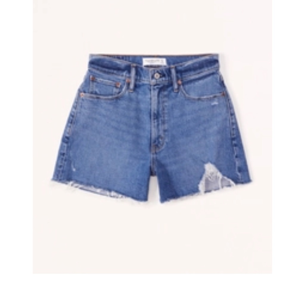 Abercrombie and Fitch Curve Love High Rise 4 Inch Mom Short size 26